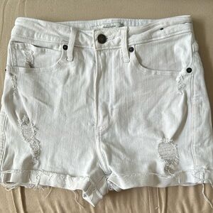 Abercrombie & Fitch size 2/waist 26 white denim shorts